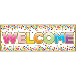 MAGNETIC WELCOME BANNER C ONFETTI