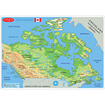 CANADIAN MAP LEARNING MAT 2 SIDED