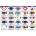 2 SIDED LEARNING MAT STAT E FLAGS