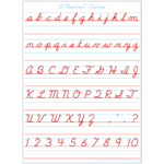 DNEALIAN CURSIVE HNDWRTNG POSTERMAT