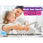 13X95 HANDWASHING IS A HE ALTHY HABT