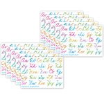 10 PK POSTERMAT TRADITION AL CURSIVE