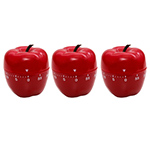 (3 EA) RED APPLE SHAPED T IMER