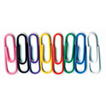 VINYL COATED PAPER CLIPS NO 1 SIZE