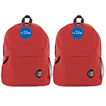 (2 EA) 17IN RED CLASSIC B ACKPACK