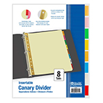 PAPER DIVIDERS W/8 COLOR TABS
