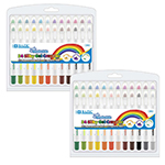 (2 BX) 24 COLOR SILKY GEL CRAYONS