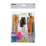 BAZIC PAINT BRUSH SET 25 PIECES