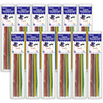 (12 PK) ROUND MULTI COLOR D WOODN