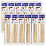 (12 PK) ASSRTD ROUND NATU RL WOOD