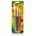 CRAYOLA BIG PAINTBRUSH ST ROUND 4PK