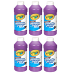 (6 EA) CRAYOLA WASHABLE P AINT 16OZ