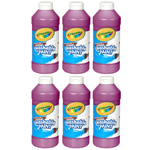 (6 EA) CRAYOLA WASHABLE P AINT 16OZ