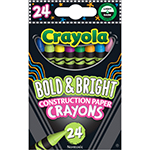 CONSTRUCTION PAPER CRAYON S 24/PK