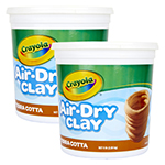 (2 EA) CRAYOLA AIR DRY CL AY 5LB TUB