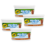 (4 EA) CRAYOLA AIR DRY CL AY 2.5LB