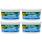 (4 EA) 2.5LB AIR DRY CLAY TUB BLUE