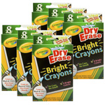 (6 PK) CRAYOLA DRY ERASE BRIGHT