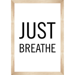 SIMPLY BOHO JUST BREATHE POSTER