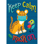 KEEP CALM AND MASK ON POS TER