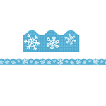 SNOWFLAKES SCALLOPED BORD ER