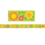 SUNSHINE & FLOWERS STRAIG HT BORDER