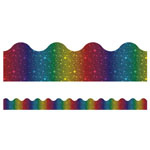 RAINBOW FOIL SCALLOPED BO RDERS