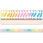 WATERCOLOR CHEVRON STRAIG HT BORDERS