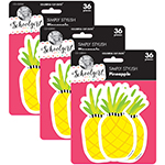 (3 PK) TROPICAL PINEAPPLE CUT-OUTS