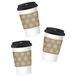 INDUSTRIAL CAFE TO-GO CUP CUT-OUTS