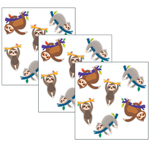 (3 PK) ONE WORLD SLOTHS C UT-OUTS