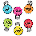 COLORFUL LIGHT BULBS CUT- OUTS