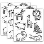 (3 PK) SIMPLY SAFARI ANIM L CUT-OUTS