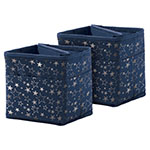 TABLETOP STORAGE NAVY W/ SLVR STARS