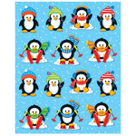 PENGUINS SHAPE STICKERS 8 4PK