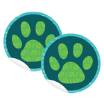 (2 PK) ONE WORLD PAW PRIN T 10PK