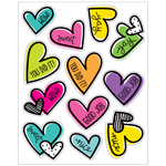 DOODLE HEARTS SHAPE STICK ERS