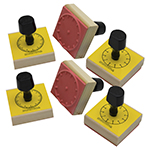 (2 ST) STAMP SET OF 3 CLO CK PER SET