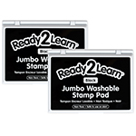 (2 EA) JUMBO WASHBL STAMP PAD BLACK