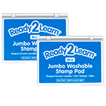 (2 EA) JUMBO WASHB STAMP PAD BLUE