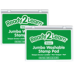 (2 EA) JUMBO WASHBL STAMP PAD GREEN