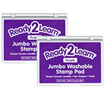 (2 EA) JUMBO WASH STAMP P AD PURPLE