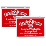 (2 EA) JUMBO WASHABLE STA MP PAD RED