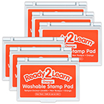 (6 EA) WASHABLE STAMP PAD ORANGE