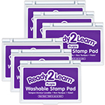 (6 EA) WASHABLE STAMP PAD PURPLE