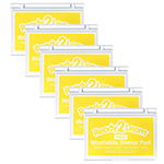 (6 EA) WASHABLE STAMP PAD YELLOW