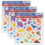 (3 PK) FOAM STICKERS DINO SAURS