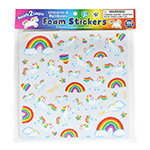 FOAM STICKERS UNICORNS AN D RAINBOWS