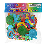 GLITTER FOAM STICKER ALPH ABET MULTI