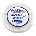 JUMBO CIRC WASHABLE STAMP PAD WHT